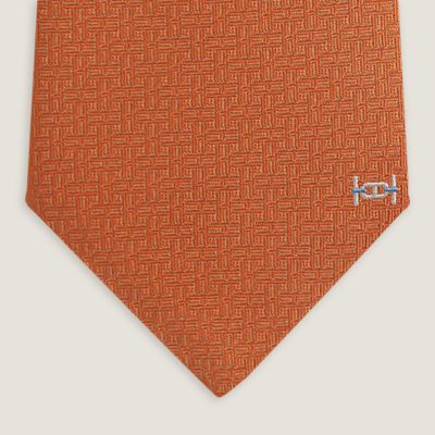 Kawahara　エルメス　ニットタイ　オレンジ Kawahara様専用 エルメス ニットタイ オレンジ